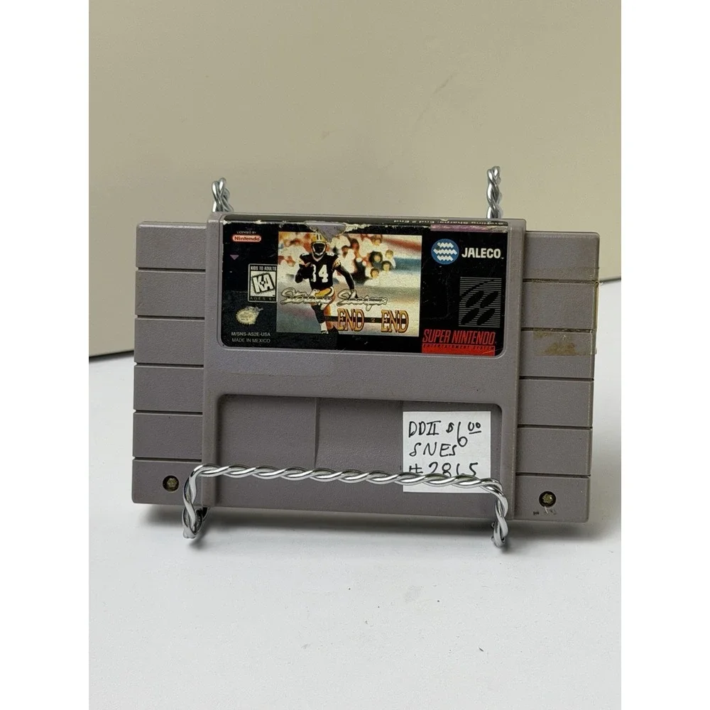 Sterling Sharpe End 2 End (Super Nintendo SNES) Authentic Cartridge